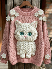 Women's Cat Knitted Sweater