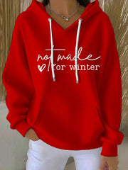 Women's Funny Christmas Not Made for Winter Hoodie