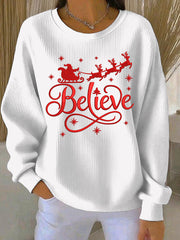 Women's Christmas Print Casual Sweatshirt