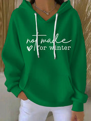 Women's Funny Christmas Not Made for Winter Hoodie
