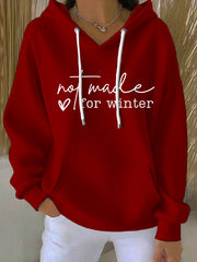 Women's Funny Christmas Not Made for Winter Hoodie