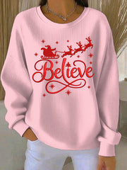 Women's Christmas Print Casual Sweatshirt