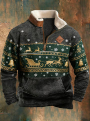 Men's Retro Christmas Printed Sweatshirt