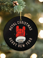 Rock Band Merry Christmas Printed Acrylic Decorative Ornament