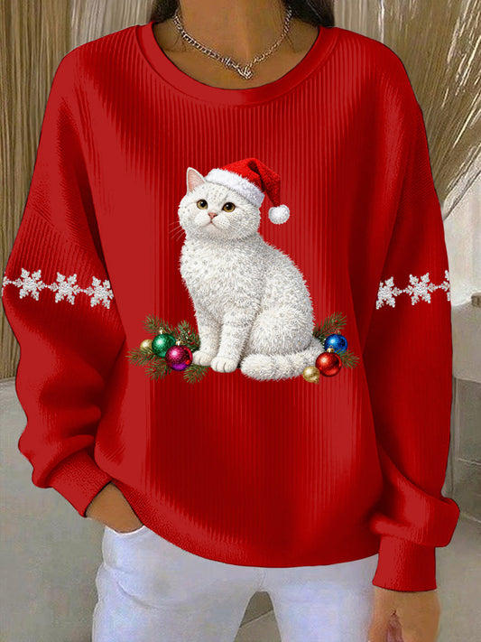 Women's Christmas Print Casual Sweatshirt