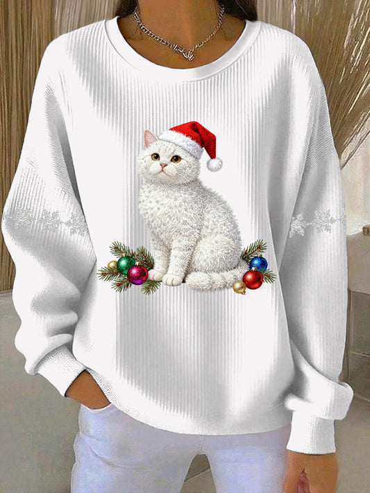 Women's Christmas Print Casual Sweatshirt