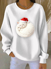 Women's Christmas Print Casual Sweatshirt