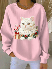 Women's Christmas Print Casual Sweatshirt
