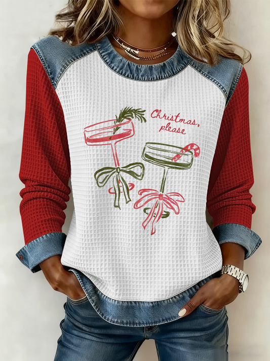 Women's Christmas Printed Top