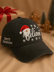 Unisex Believe Christmas Hat