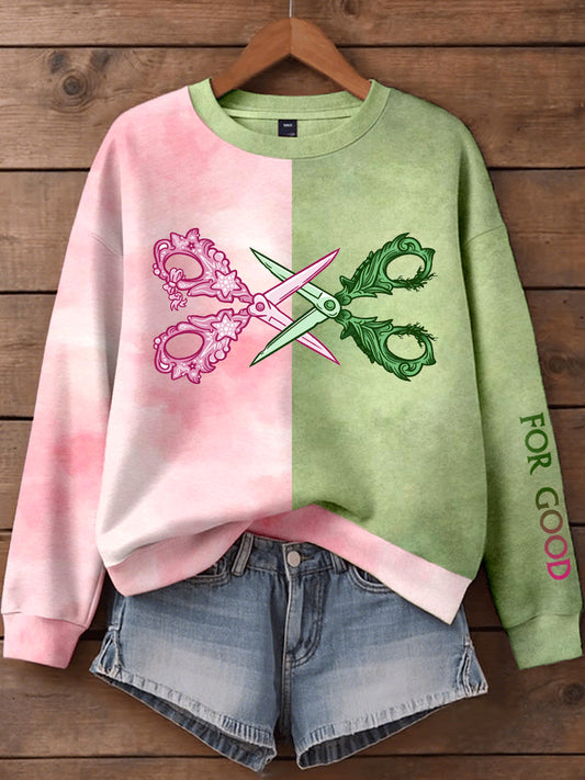 Women's For Good Print Sweatshirt