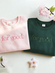 Women's Movie-Inspired For Good Embroidered Sweatshirt