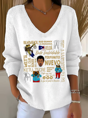 Women's Puerto Rico Print Sweater