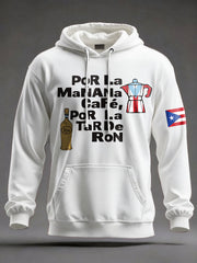 Unisex Puerto Rico Art Printed Hoodie