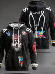 Unisex Bunny Music Football Lover Chiefs Printed Hoodie