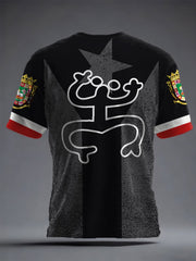 Unisex Puerto Rico Art Printed T-shirt