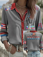 Women's Bunny Football Music Lover Printed Shirt