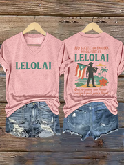 Women's Puerto Rico Printed Short-Sleeved T-Shirt