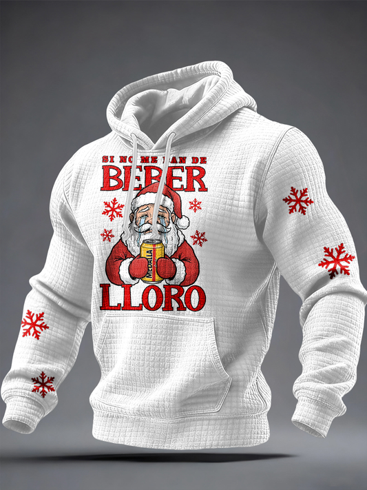 Men's Christmas Puerto Rico Printed Hoodie
