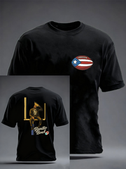 Men's benito bowl imitation cotton short-sleeved T-shirt