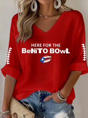 Women's Rugby Print Waffle T-Shirt