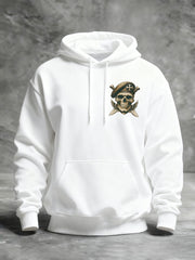 Men's Blessed Be The Lord My Rock Who Trains My Hands For War Printed Casual Hoodie