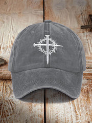 Unisex Cross Faith Print Hat