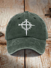 Unisex Cross Faith Print Hat