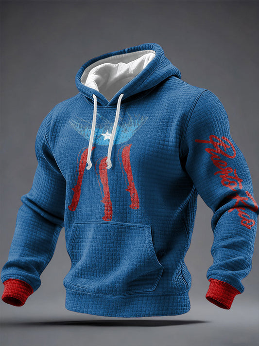Men's Puerto Rico Art Printed Hoodie