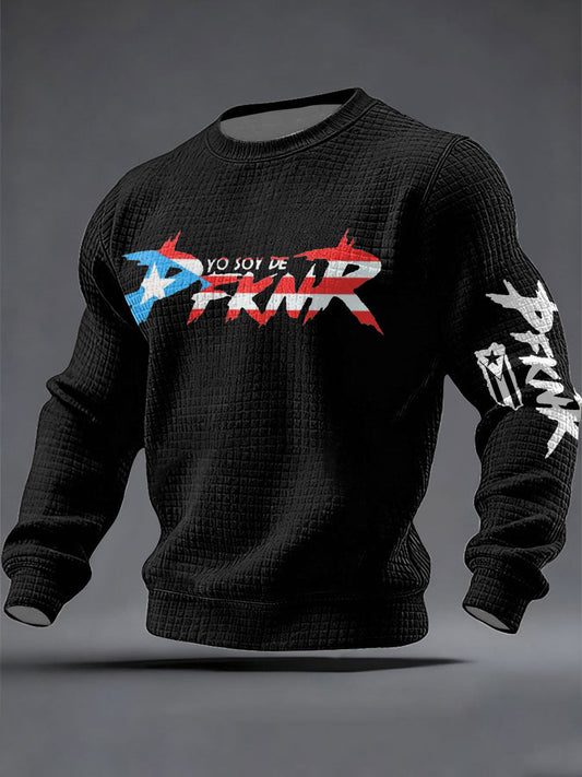 Men's Puerto Rico Art Printed Sweatshirt