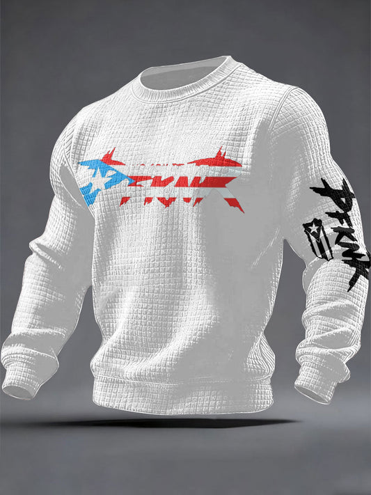 Men's Puerto Rico Art Printed Sweatshirt