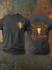 Men's iIF I'm The Problem Short-sleeved T-shirt
