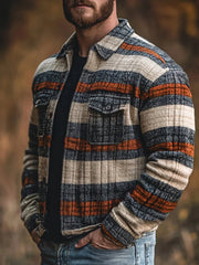 Men's Casual Checkered Jacket