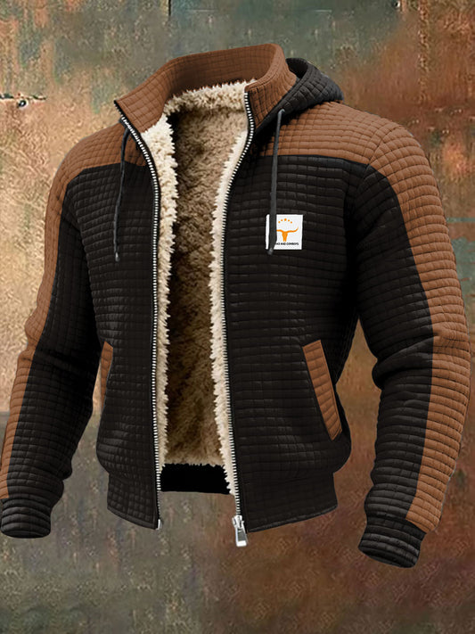 Men's Vintage Winter Western Style Faith Printed Jacket