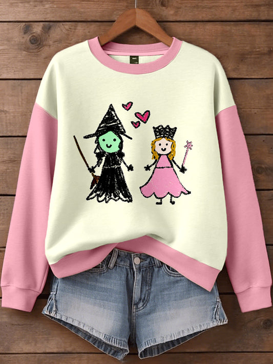 Women's Musical Inspired Art Print Sweatshirt