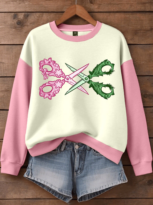 Women's Musical Inspired Art Print Sweatshirt