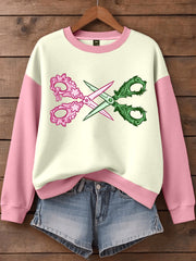 Women's Musical Inspired Art Print Sweatshirt