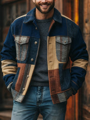 Men's Casual Checkered Jacket