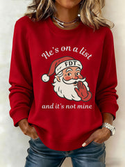Women's Santa Claus FDT Print Sweatshirt