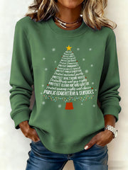 Women's Christmas Tree FDT Print Sweatshirt