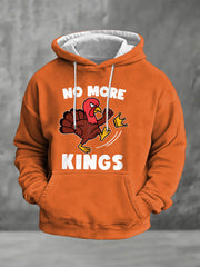 Men's Resist Thanksgiving Printed Hoodie with Pocket