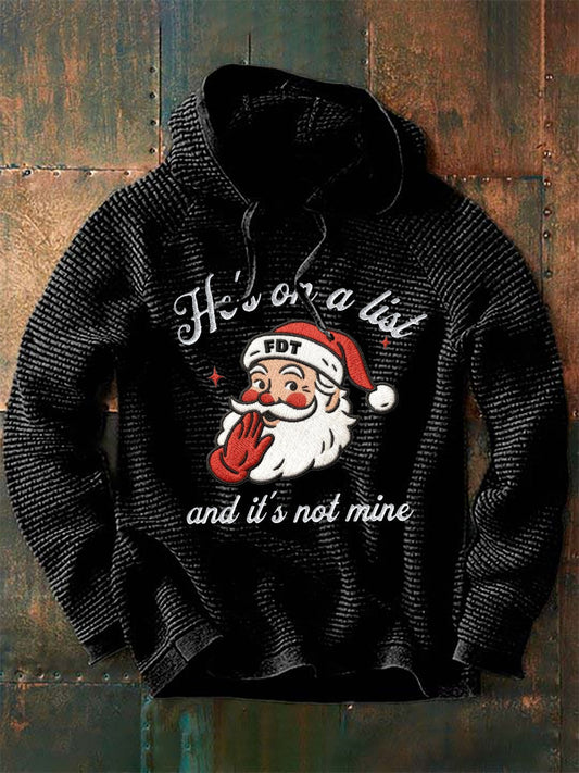 Men's Christmas FDT Print Casual Hoodie