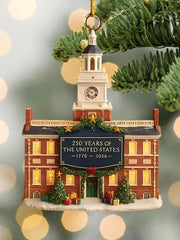 American 250th Anniversary Christmas Tree Print Acrylic Decoration