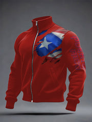 Men's Puerto Rico Proud Printed Coat
