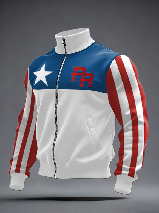 Men's Puerto Rico Proud Printed Coat