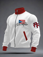 Men's Puerto Rico Proud Printed Coat