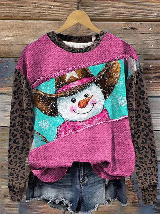 Women's Christmas Art Printed Sweatshirt