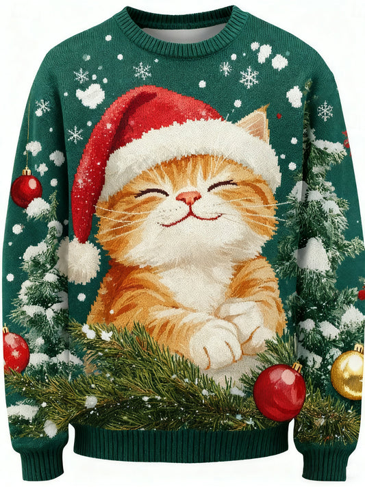 Men's Christmas Printed Casual imitation sweater