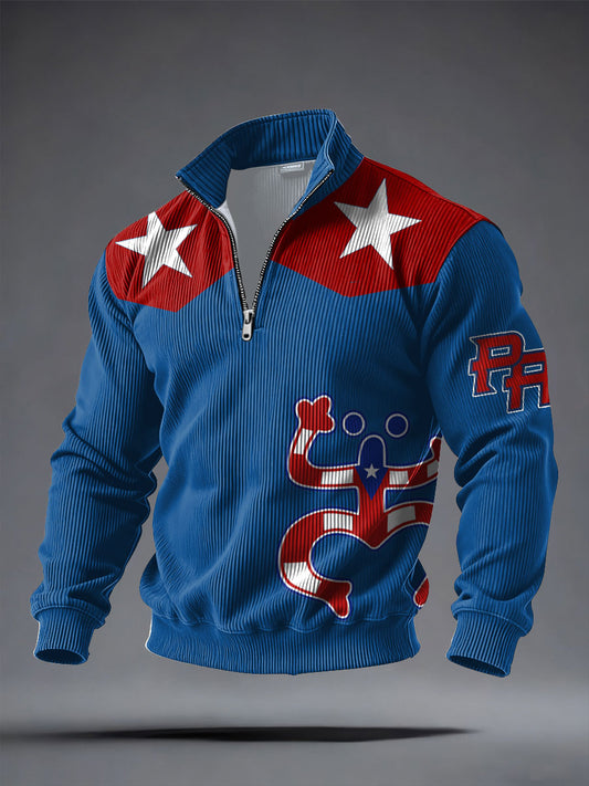 Men's Puerto Rico Printed Casual Tops