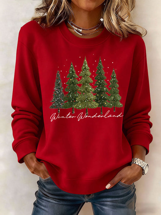 Women's Christmas Print Casual Sweatshirt